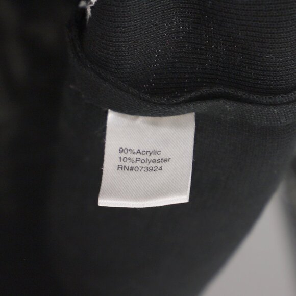 MING WANG Beaded Geometric Design Structured Knit Zip-Up Jacket Black Size M - Picture 7 of 7